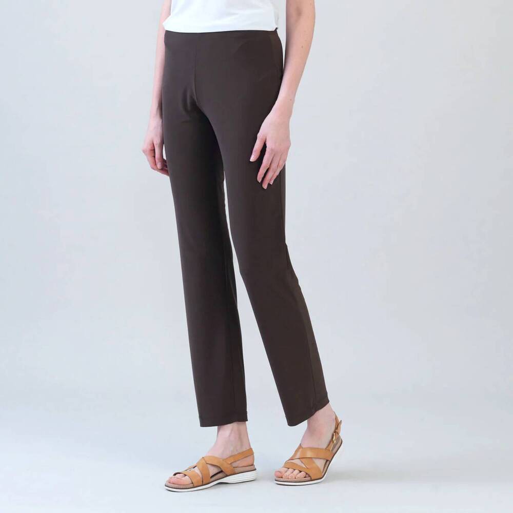 NEW CLARA SUN WOO straight leg pant in brown
